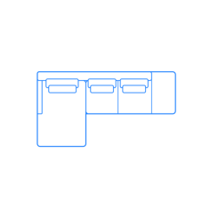 Furniture Sectional Sofas Lecco Open Sectional Chaise Tracing Svg Vector, Free Vectors File